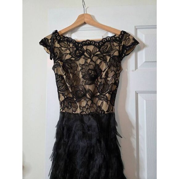 NWOT Tadashi shoji Gown, Black 2 - Picture 2 of 12
